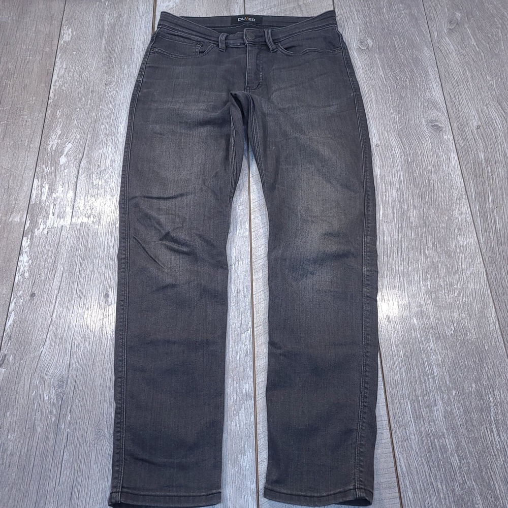 DU/ER L2X Slim Fit Jeans Mens 30x30 Black Performance Stretch Denim